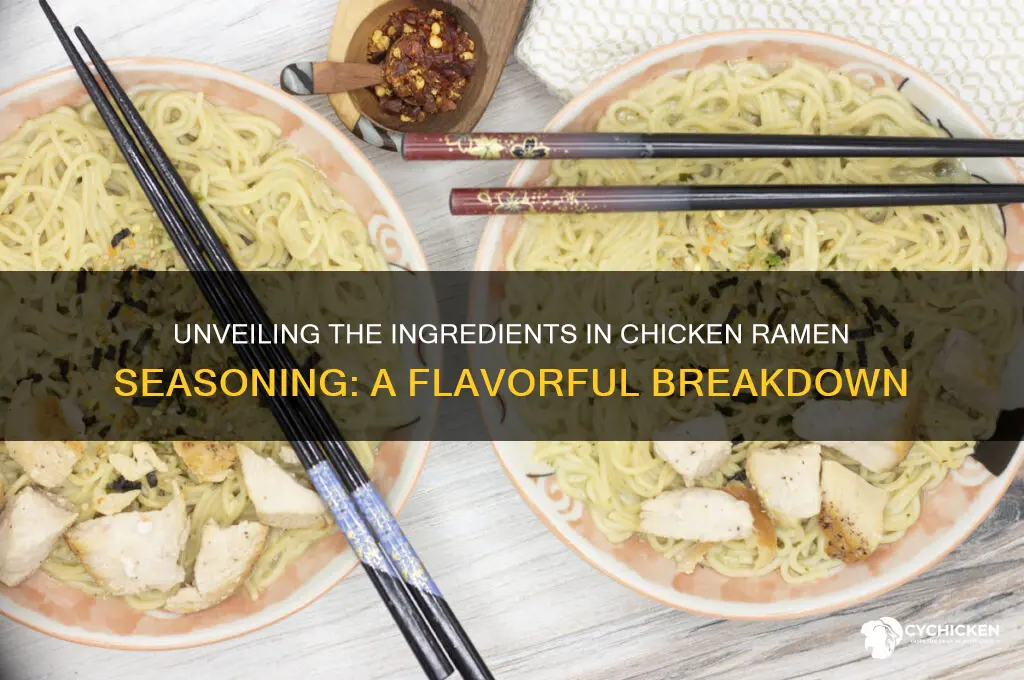 what is chicken ramen seasoning made of