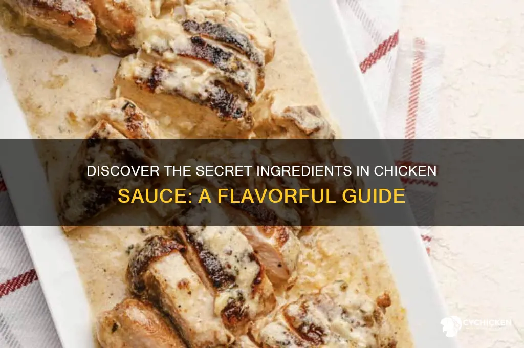 what is chicken sauce made of
