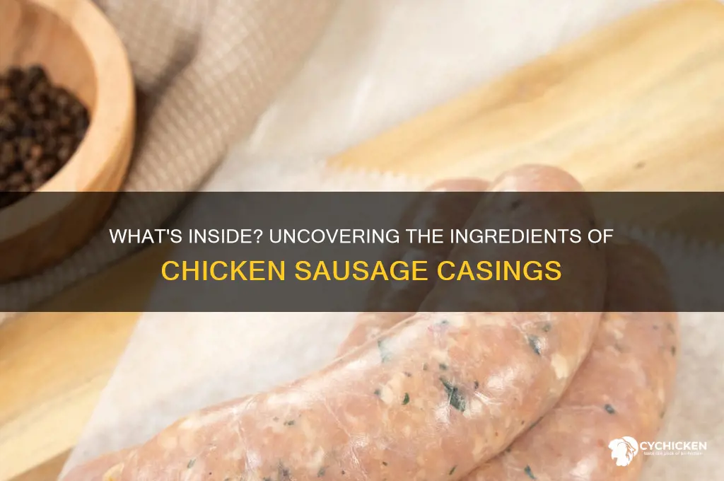 what is chicken sausage casing made of