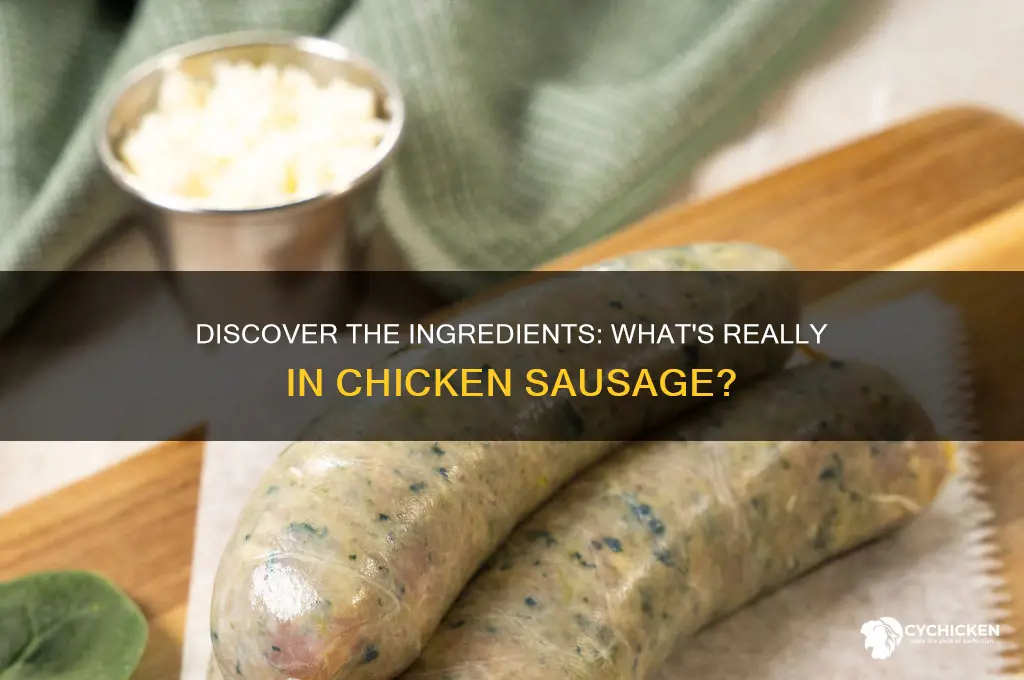what is chicken sausage made out of