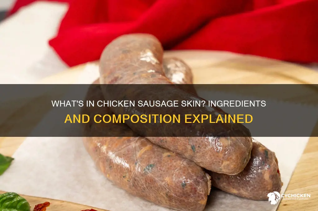 what is chicken sausage skin made of