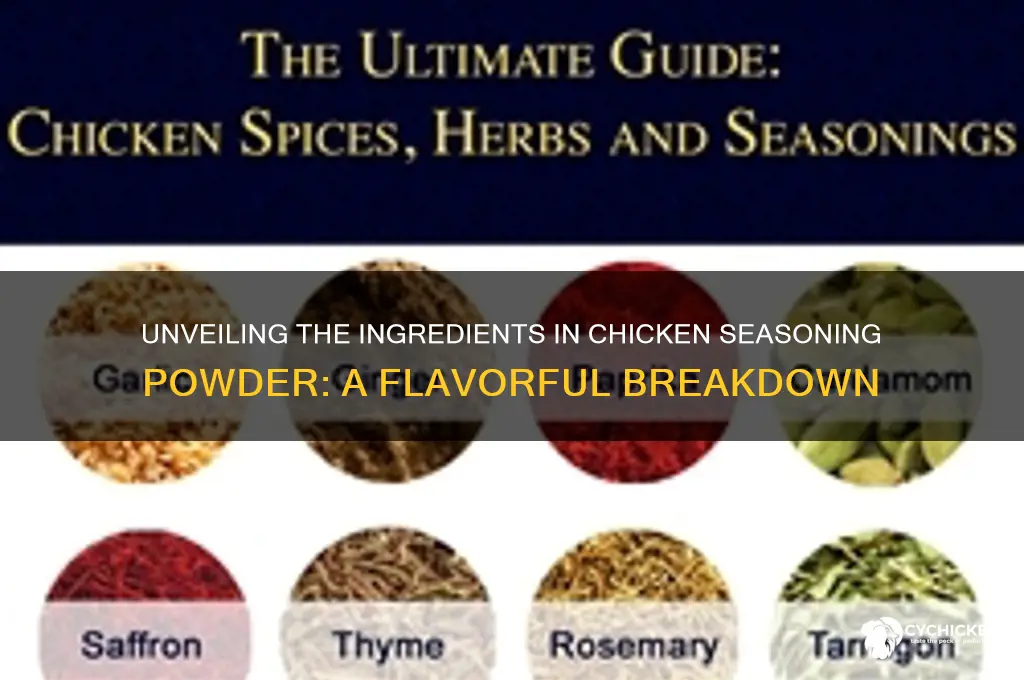 what is chicken seasoning powder made of