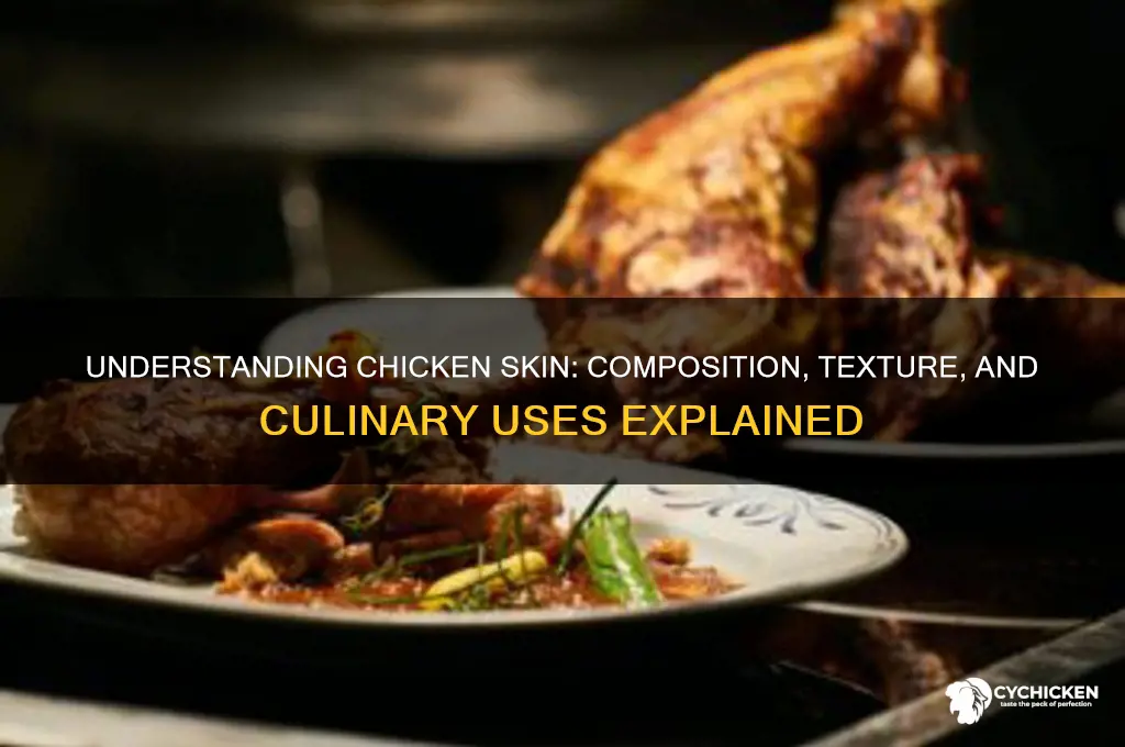 what is chicken skin made up of