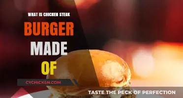 Unveiling the Ingredients of a Delicious Chicken Steak Burger