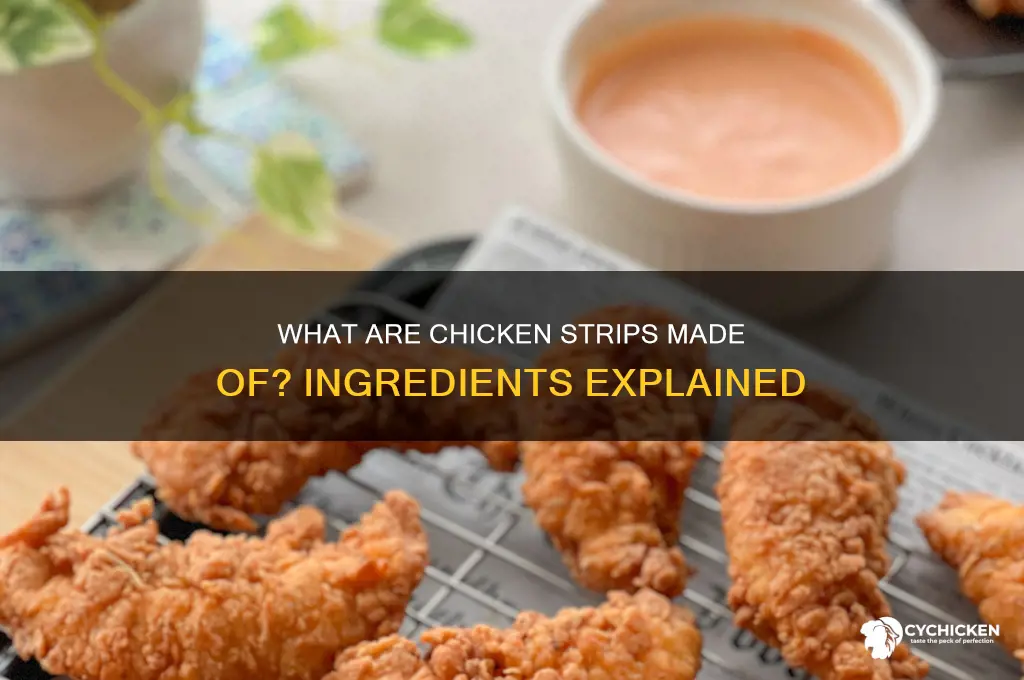 what is chicken strips made out of