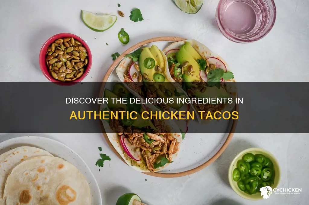 what is chicken tacos made out of