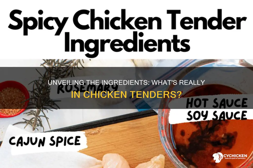 what is chicken tenders made up of