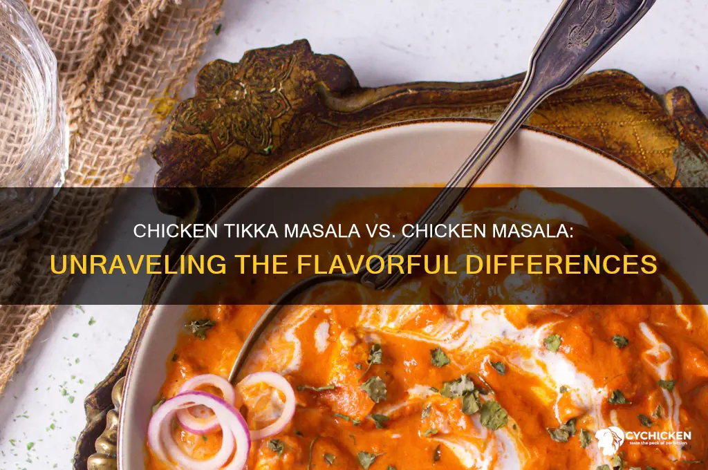 what is chicken tikka masala vs chicken masala