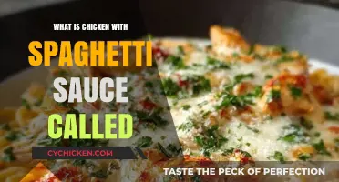 Chicken with Spaghetti Sauce: Unveiling the Dish's Name and Origins