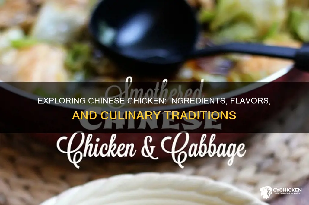 what is chinese chicken made out of