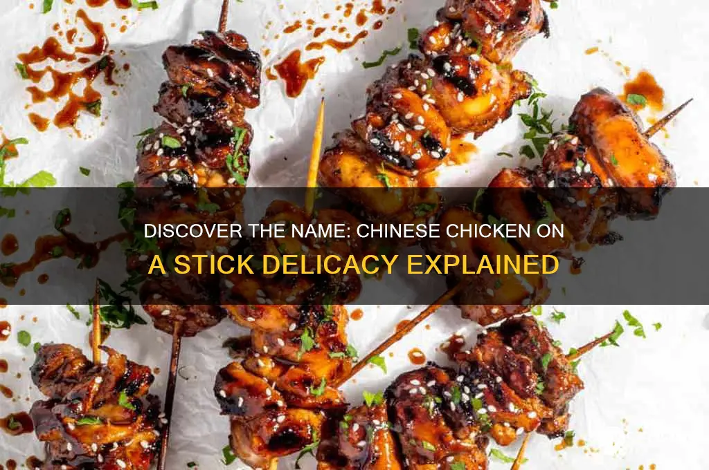 what is chinese chicken on a stick called