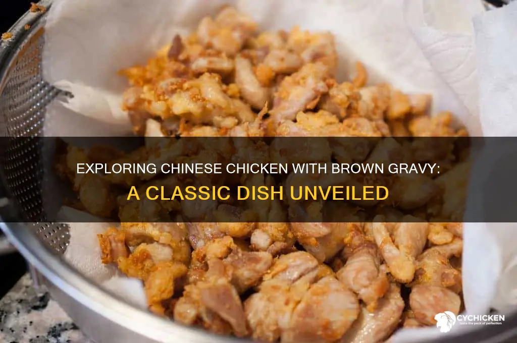 what is chinese chicken with brown gravy