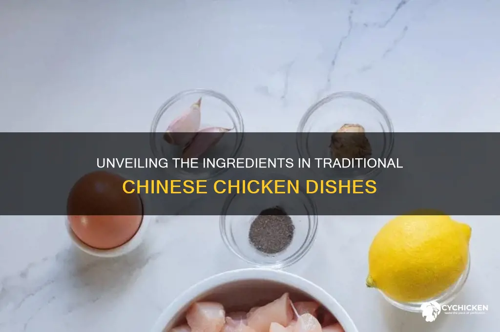 what is chinese food chicken made out of