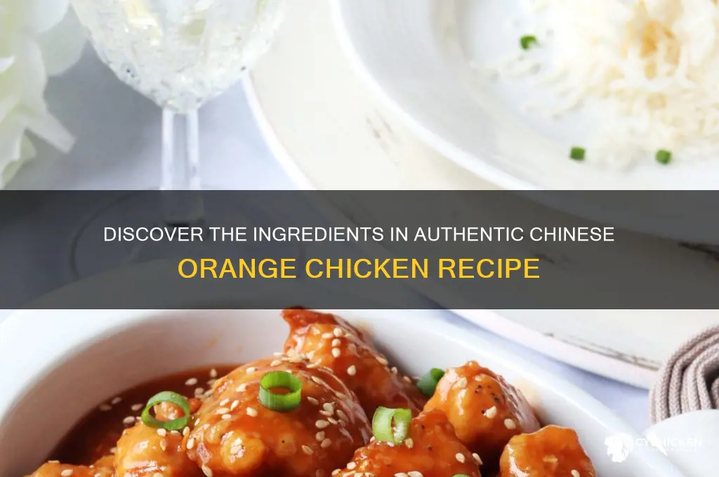what is chinese orange chicken made of