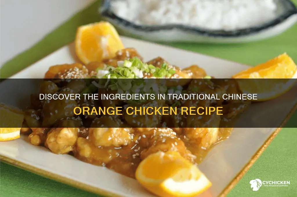 what is chinese orange chicken made out of