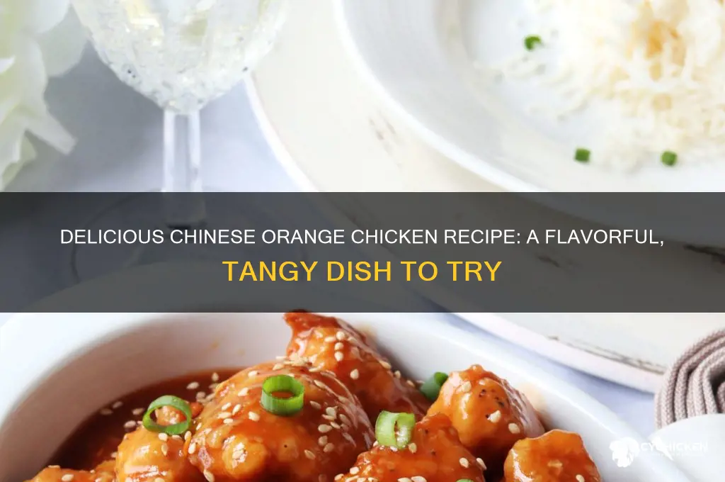 what is chinese orange flavored chicken recipe