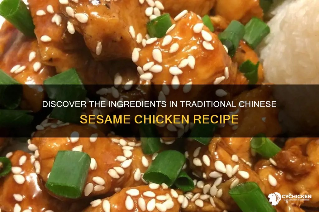 what is chinese sesame chicken made of