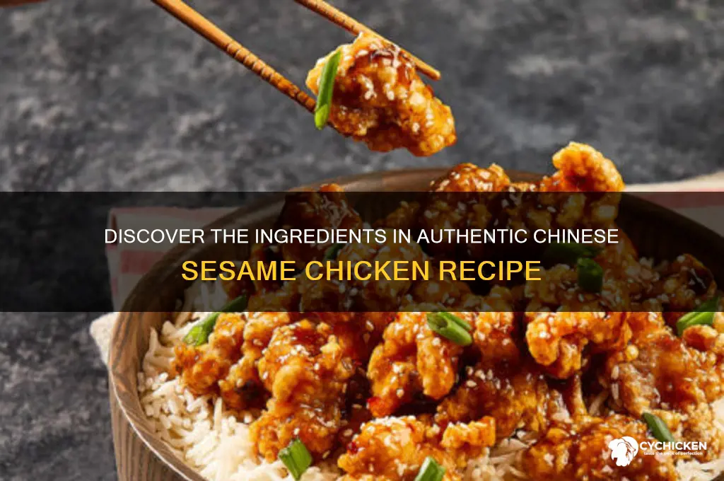 what is chinese sesame chicken made out of