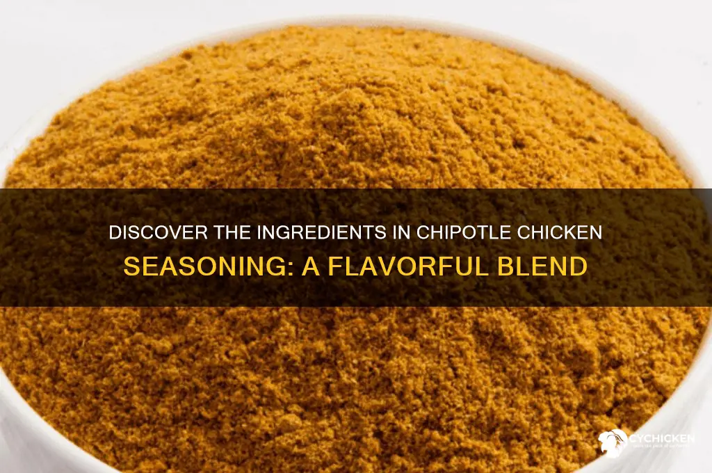 what is chipotle chicken seasoning made of
