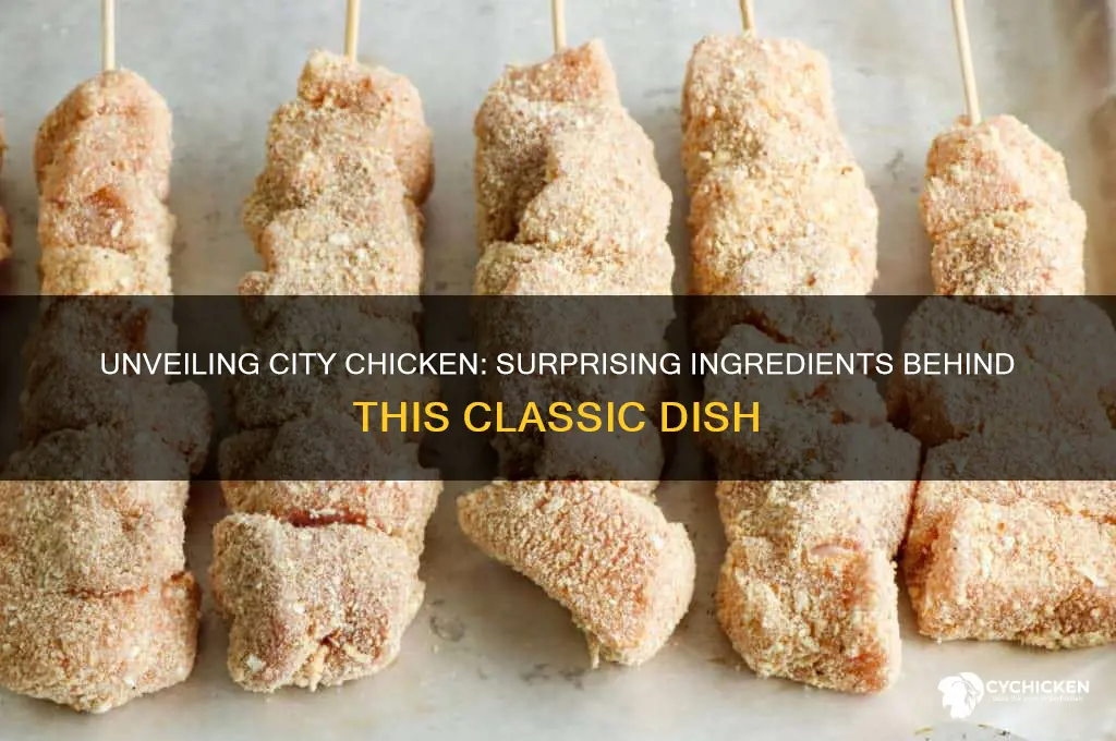 what is city chicken made out of