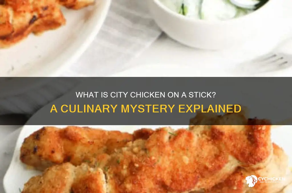 what is city chicken on a stick