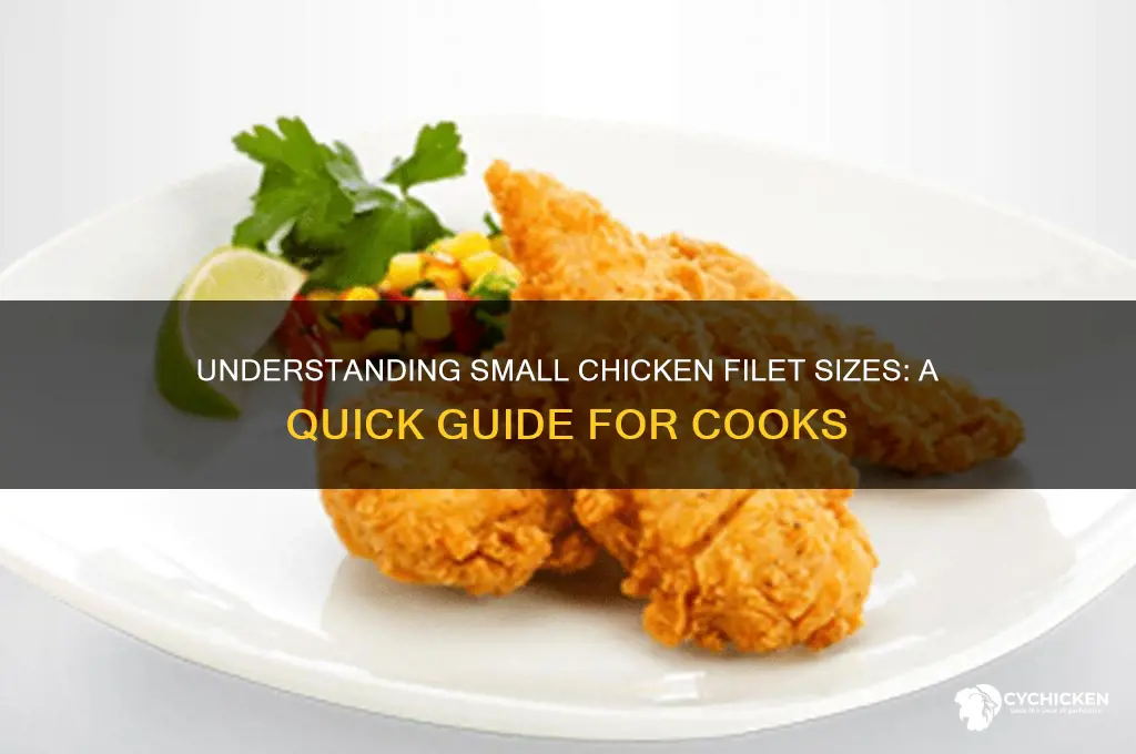 what is considered a small chicken filet