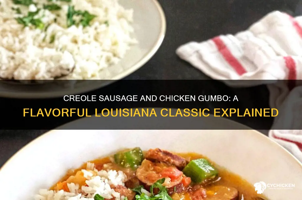 what is creole with sausage and chicken gumbo