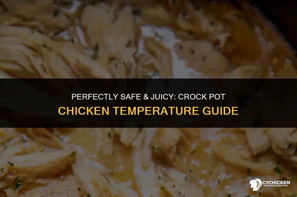 what is crock pot cooked chicken temp