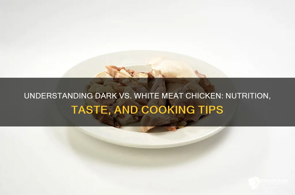 what is dark and white meat chicken