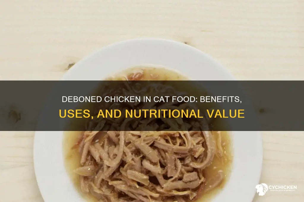 what is deboned chicken in cat food