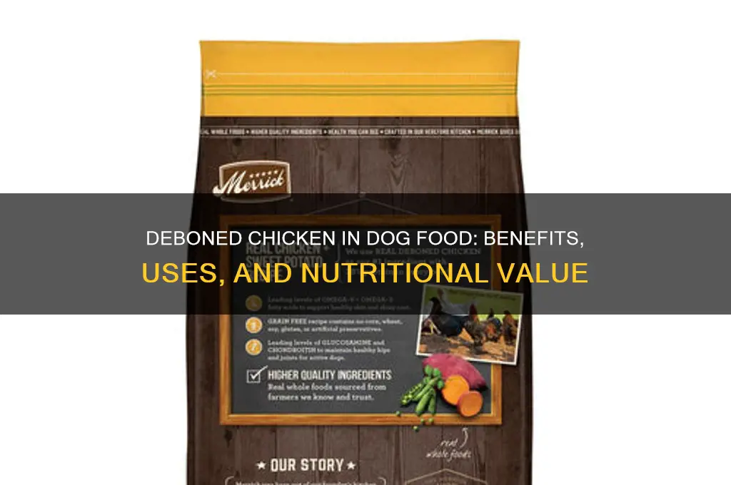 what is deboned chicken in dog food
