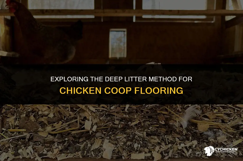 what is deep litter method chicken coop flooring