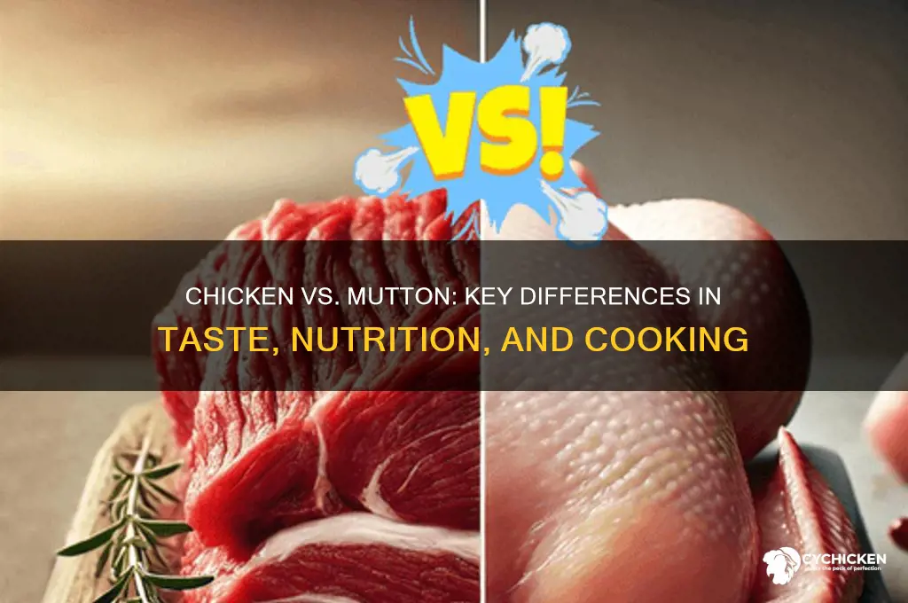 what is difference between chicken and mutton