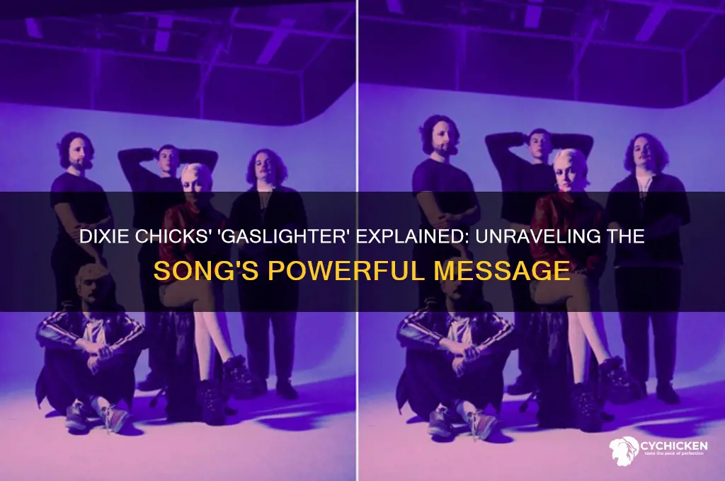 what is dixie chicks gaslighter song about