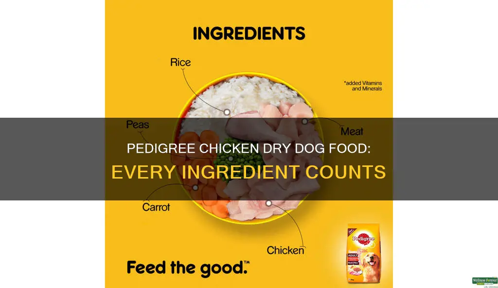what is each bit in pedigree chicken dry dog food
