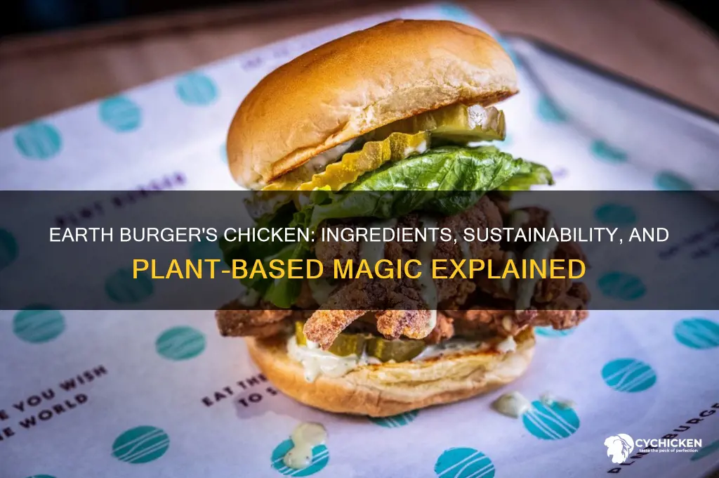 what is earth burger chicken made from