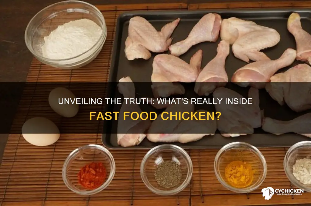 what is fast food chicken really made of
