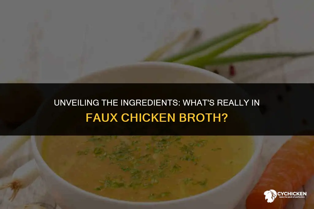 what is faux chicken broth made of
