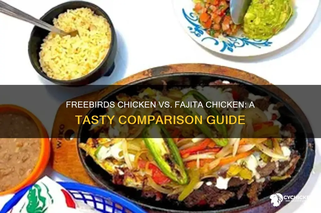 what is freebirds chicken vs fajita chicken
