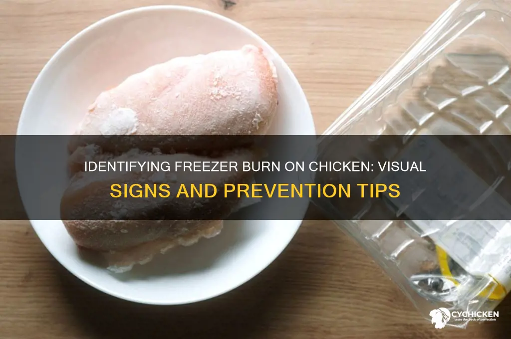 what is freezer burn on chicken look like