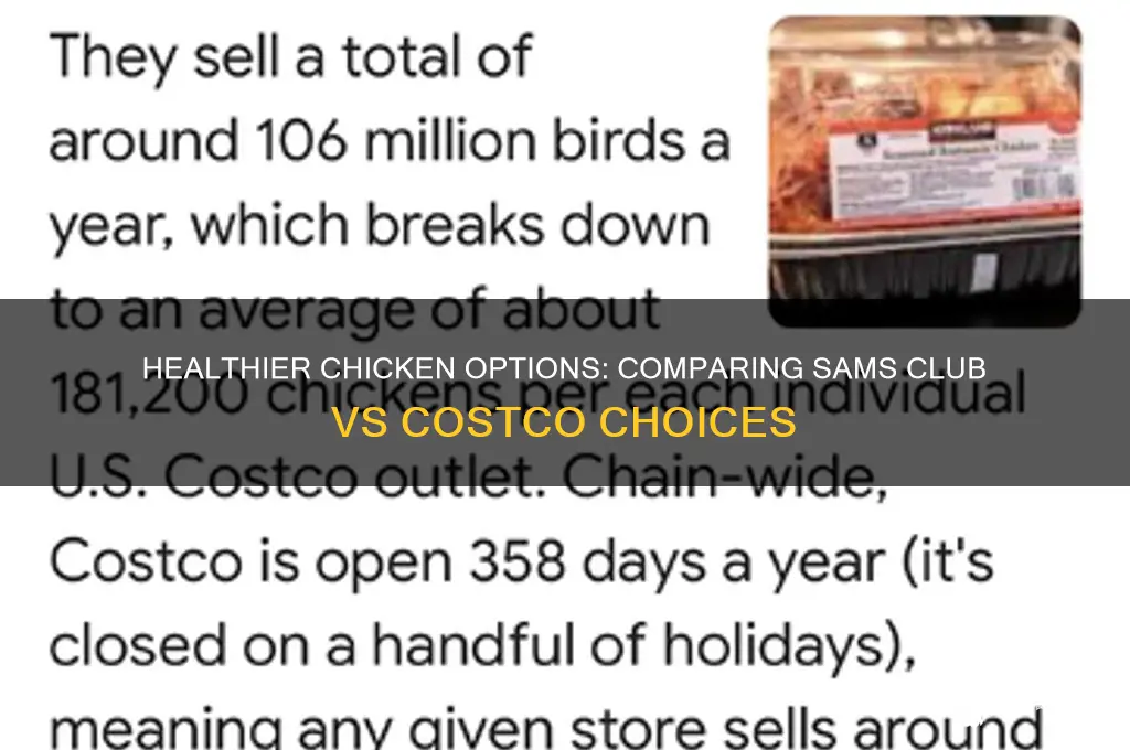 what is gealthier sams ir cistco chicken