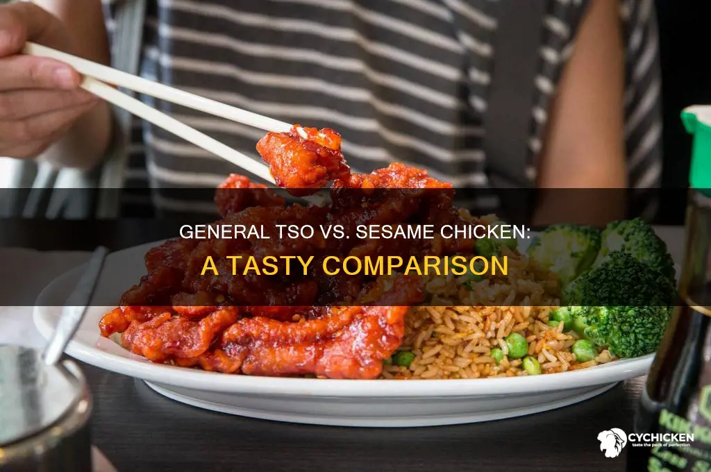 what is general tso chicken vs sesame chicken