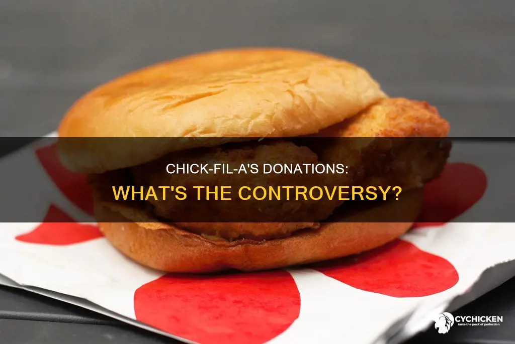 what is going on at chick filet with donations