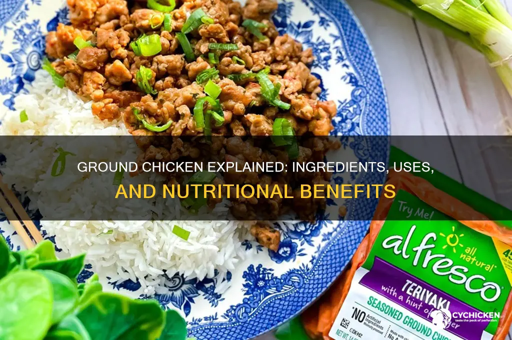 what is ground chicken made out of