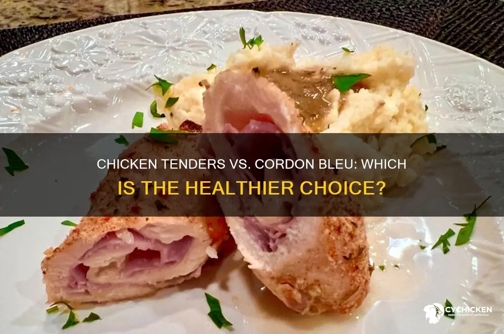 what is healither chicken tender or cordon bleu