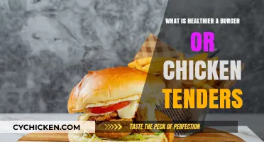 Burger vs. Chicken Tenders: Unraveling the Healthier Choice Debate