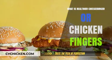 Cheeseburger vs. Chicken Fingers: Unraveling the Healthier Option