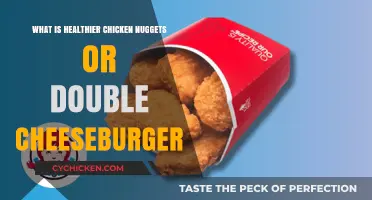 Chicken Nuggets vs. Double Cheeseburger: Which Fast Food is Healthier?