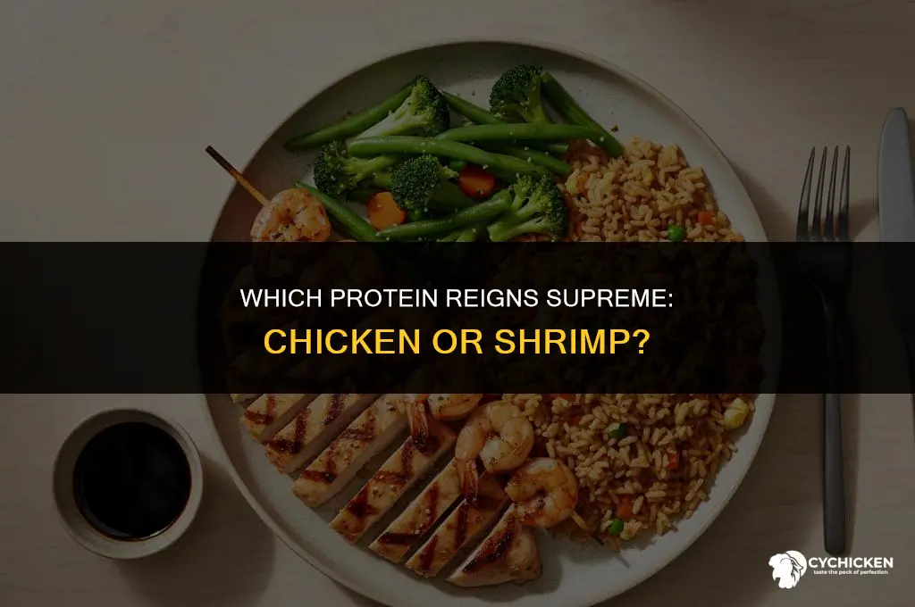 what is healthier chicken or shrimp
