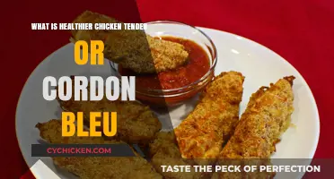 Chicken Tender vs. Cordon Bleu: Unraveling the Healthier Option